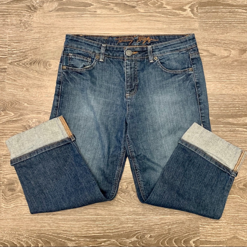 Tommy Hilfiger Capri jeans with cuff leg pants 8